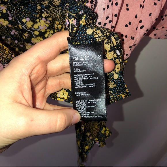 NWT Urban Outfitters Flutter Sleeve Wrap Top - Picture 4 of 5